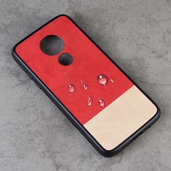 Motorola Moto G7 Play kaksivärinen yhdistelmäkotelo - Punainen Red