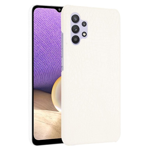 Croco Etui Samsung Galaxy A32 - Hvit White