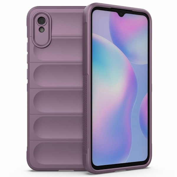 Mjukt greppformat Xiaomi Redmi 9A skal - Lila Lila