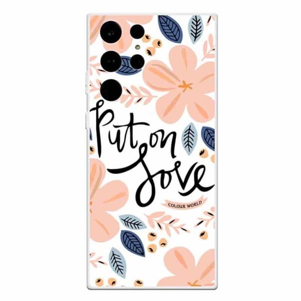 Deco Samsung Galaxy S23 Ultra Etui - Put på Love Pink
