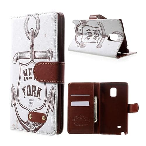 Hagerup (New York Anchor) Samsung Galaxy Note Edge Lær Flipp Etui Multicolor