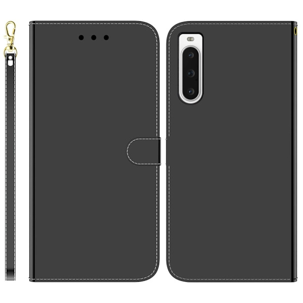 Mirror Sony Xperia 10 V Flip Etui - Sort Black