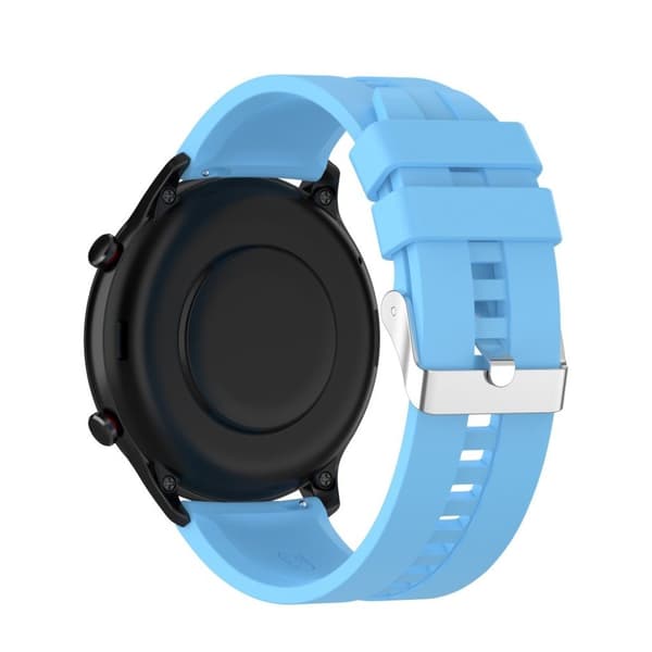 22mm silicone watchband for Amazfit devices - Sky Blue Blå