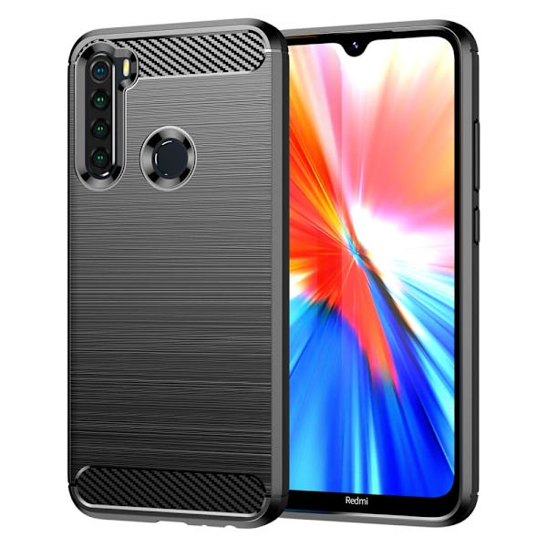 Carbon Flex Etui Xiaomi Redmi Note 8 2021 / Note 8 - Svart Black