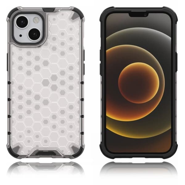 Bofink Honeycomb iPhone 13 deksel - Grå Silver grey