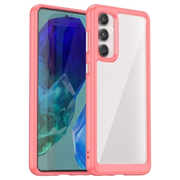 Samsung Galaxy M55 smart telefonskal i akryl - Rosa Rosa