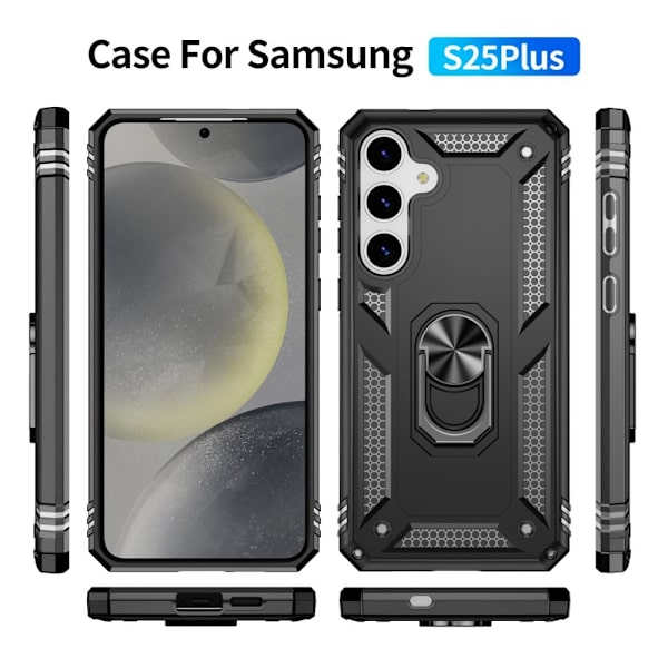 Bofink Combat Samsung Galaxy S25 Plus cover - Sort Black