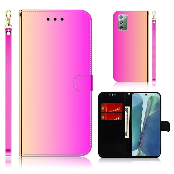 Mirror Samsung Galaxy Note 20 Flippetui - Rose Pink