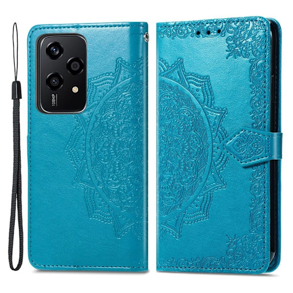Mandala Honor 200 Lite etui i lær - Blå Blue