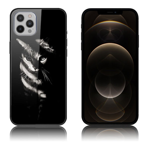 Fantasy iPhone 12 Pro Max kotelot - Kissa Varjossa Black