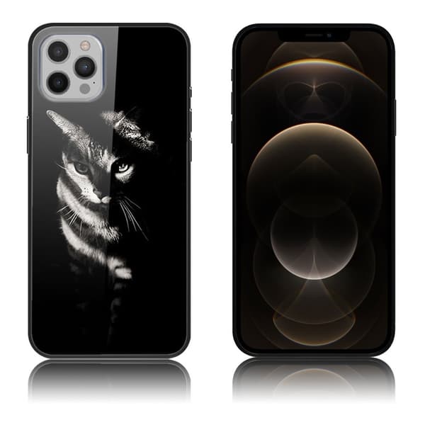 Fantasy iPhone 12 Pro Max skal - Katt I Skugga Svart