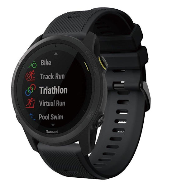 Garmin Forerunner 745 silicone watch band - Black Svart