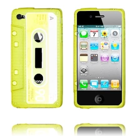 Cassette Skal Semi-Transparent (Gul) iPhone 4/4S Silikonskal Gul