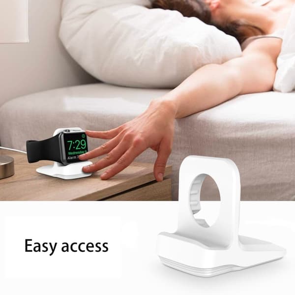 Apple Watch ladestativ i silikon - Hvit White