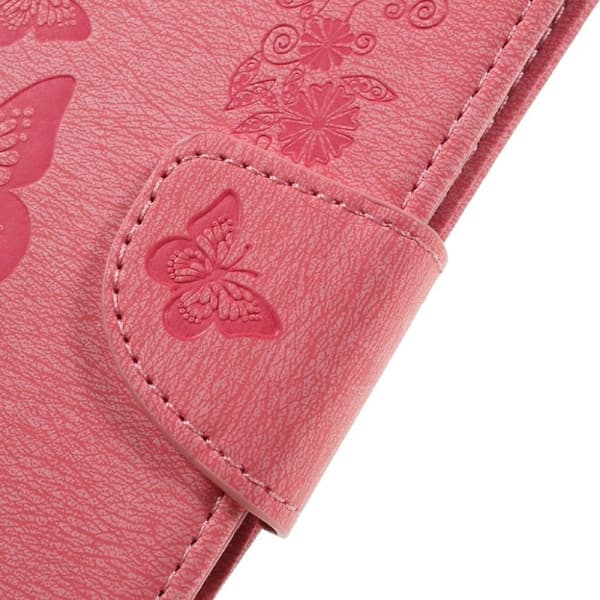 Huawei Honor 8 - Lommeboketui med mønster - Rosa Pink