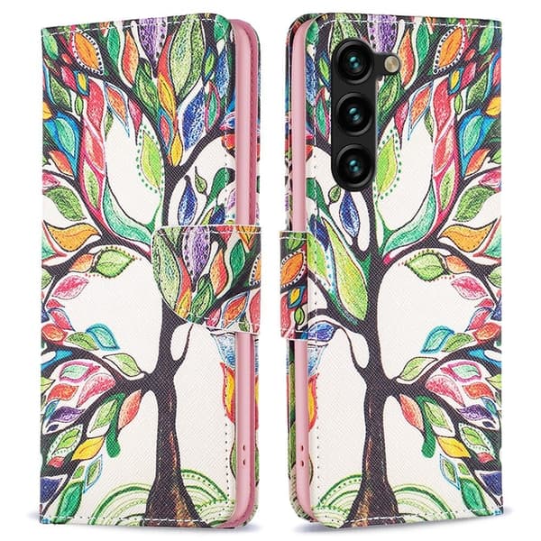 Wonderland Samsung Galaxy S24 Plus flip etui - Livstræ Multicolor