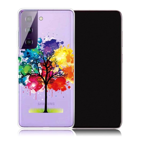 Deco Samsung Galaxy S21 Plus 5G skal - Färgglatt Träd multifärg