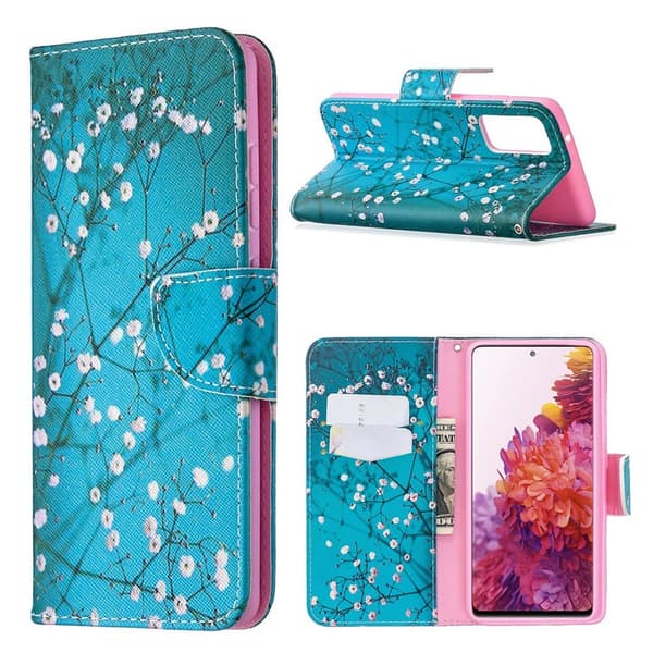 Wonderland Samsung Galaxy S20 FE 5G / S20 Fe Flippetui - Blomst Greiner Pink