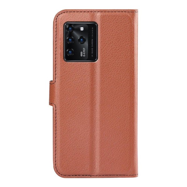 Classic ZTE Blade V30 flip kuoret - Ruskea Brown