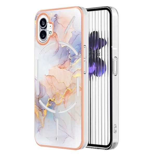Marble Nothing Phone (1) Etui - Milky Way Klinkekule White White