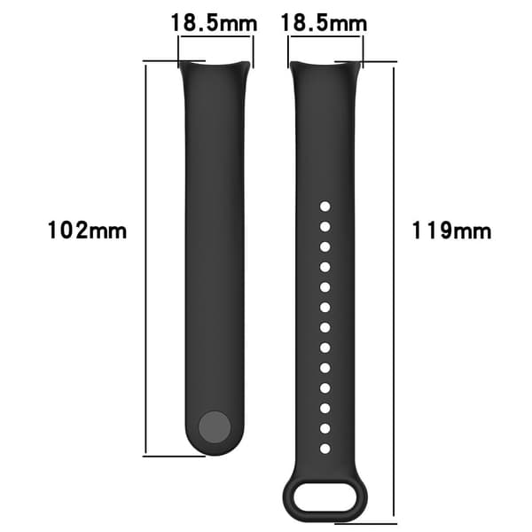 Silikonrem med metallkontakt för Xiaomi Smart Band 8 - Mörkgrön Grön