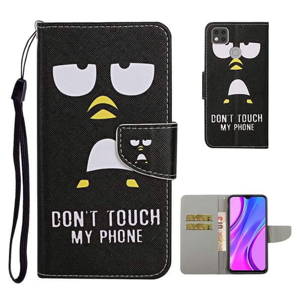 Wonderland Xiaomi Redmi 9C Flippetui - Do Not Touch My Phone Black