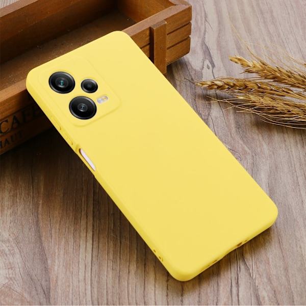 Matte Liquid silikone cover til Xiaomi Redmi Note 12 Explorer - Gul Yellow