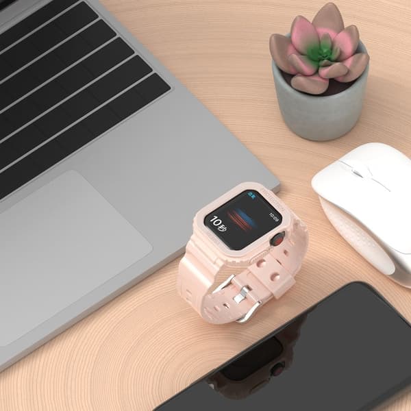 Fitbit Charge 5 glacier series urrem og cover - Lyserød Pink