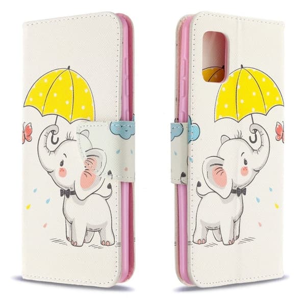 Wonderland Samsung Galaxy A31 Etui - Elefant Multicolor