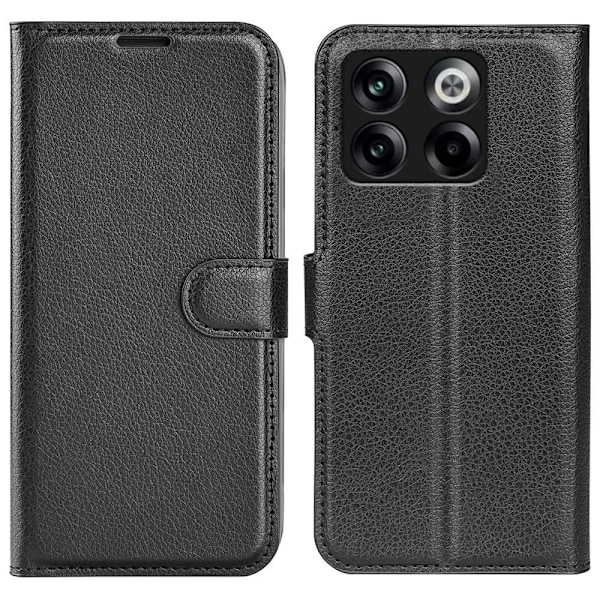 Klassisk OnePlus Ace Pro / 10t Flip Etui - Sort Black