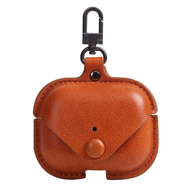 AirPods Pro holdbart læder etui - Brun Brown