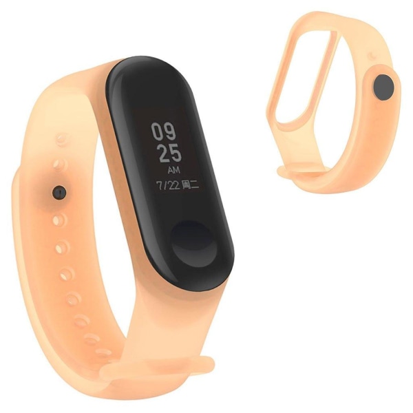 Xiaomi Mi Smart Band 4 / Band 3 translucent silicone watch strap Orange
