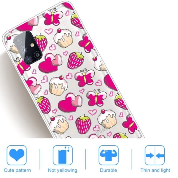 Deco Samsung Galaxy M51 cover - Pink Pink