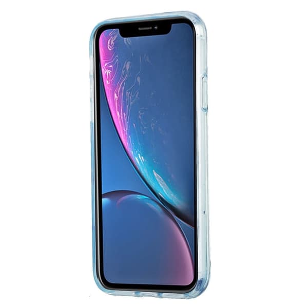 Marble design iPhone Xr cover - Pink / Hvid Pink