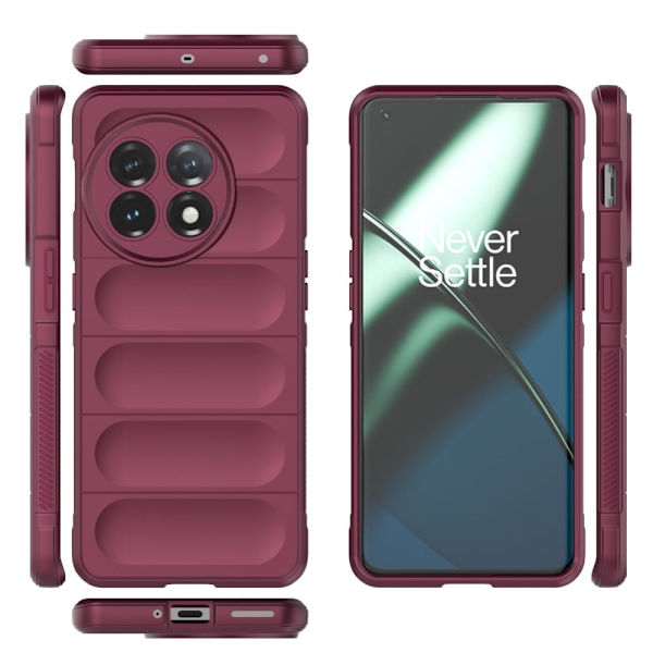 Mjukt greppformat OnePlus 11 skal - Lila Lila
