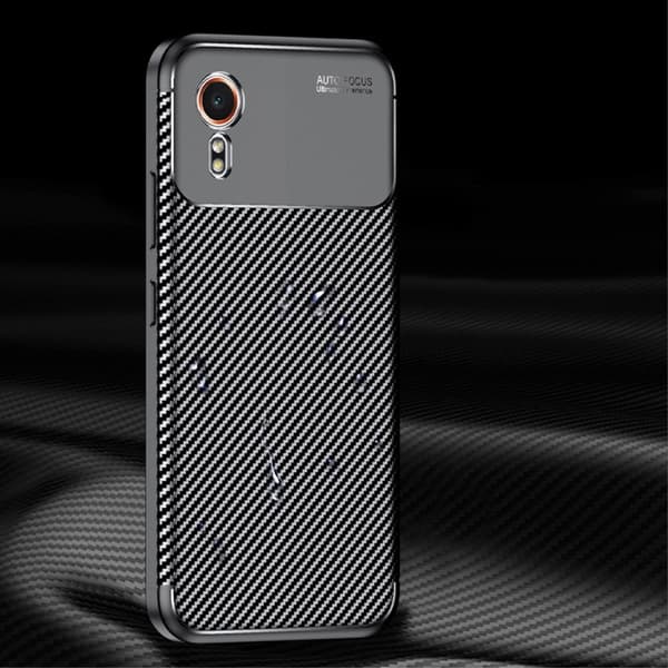 Carbon Shield Samsung Galaxy Xcover 7 cover - Gennemsigtig Silver grey