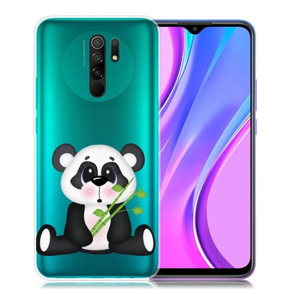 Deco Xiaomi Redmi 9 Suojakotelo - Panda Holding Bamboo Black