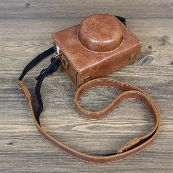 Sony ZV-1F nahkakotelo olkahihnalla - Ruskea Brown