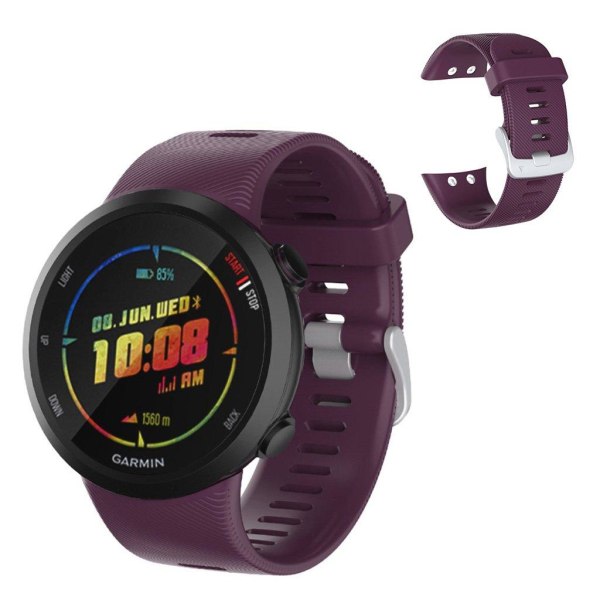 Garmin Forerunner 45 silicone watch band - Purple Purple