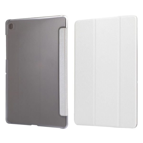 Samsung Galaxy Tab A7 10.4 (2020) silk tri-fold läder flip fodral - vit Vit