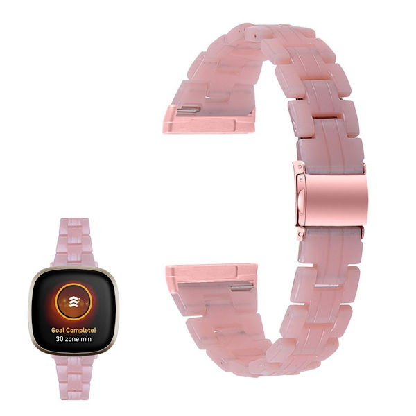 Fitbit Sense / Versa 3 farvet urrem - pink Pink