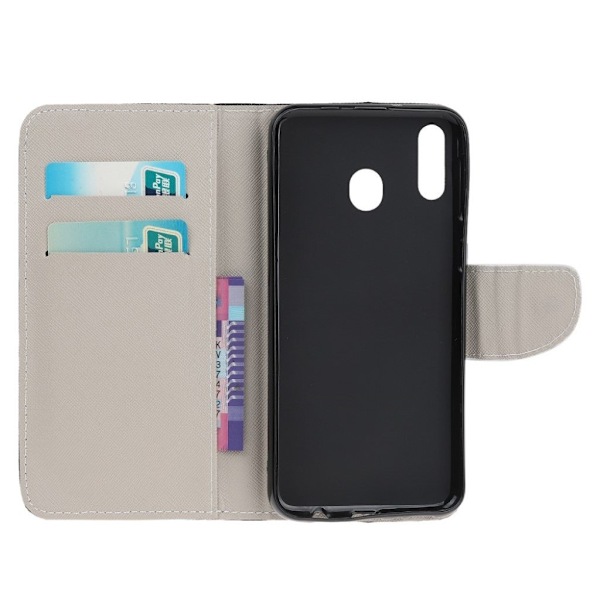 Wonderland Samsung Galaxy A20e etui - Mange Søde Ugler Blue