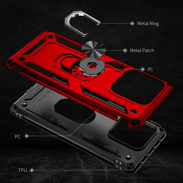Bofink Combat Xiaomi 13 Pro Fodral - Röd Röd