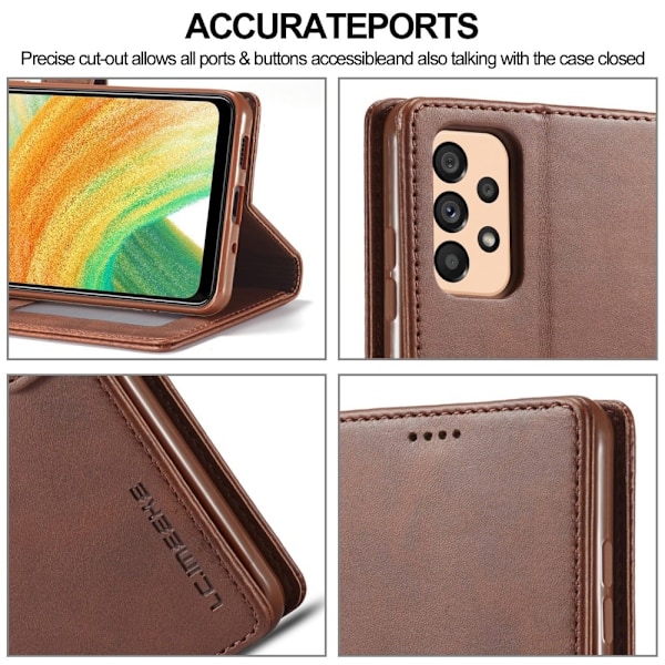 LC.IMEEKE Samsung Galaxy A33 5G flip etui - Sort Black