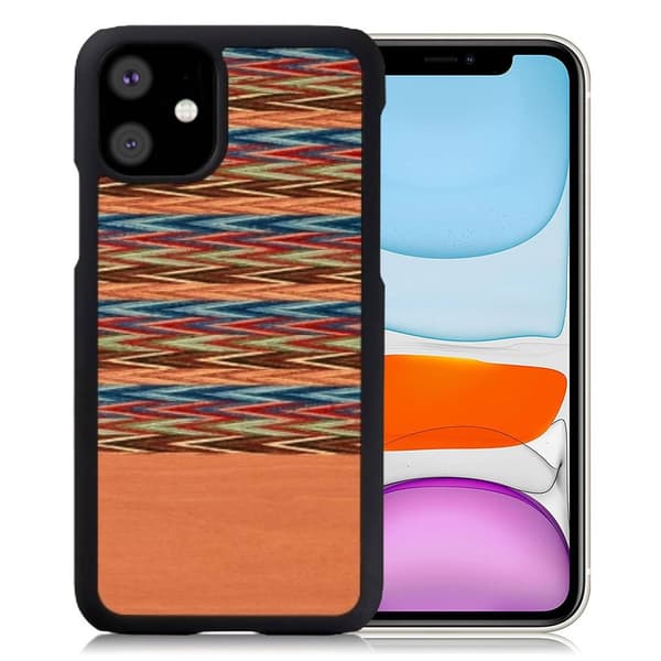 Man&Wood premiumfodral för iPhone 11 - Brunrutig Brun