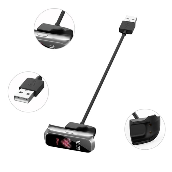 15cm Samsung Galaxy Fit e USB-ladekabel Black