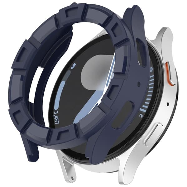 Samsung Galaxy Watch7 40mm Watch Case Hollow Armor Soft Flexible Watch Frame - Starlight Blue