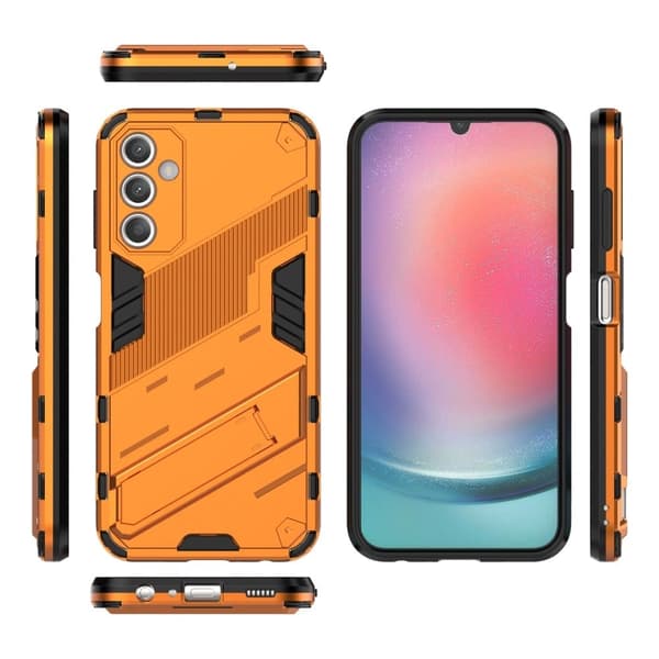 Stöttåligt Samsung Galaxy S23 FE hybridskal - Orange Orange