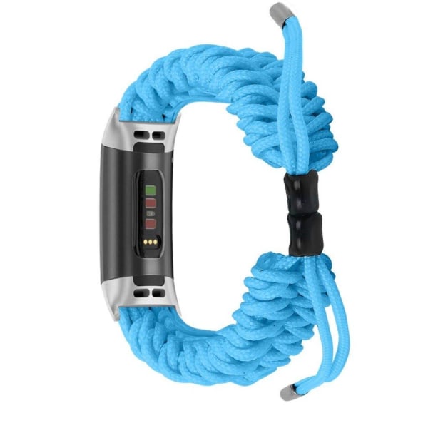 Fitbit Charge 4 / 3 flettet rem - Sky blå Blue