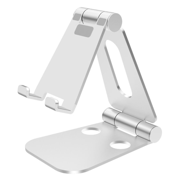 Universal aluminium fällbart skrivbords telefonstativ Silvergrå